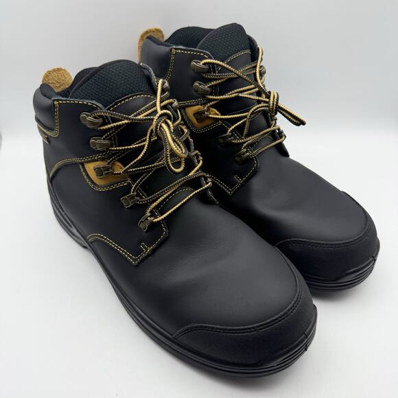 Orthofeet Mens Granite Boots US 13 M EU 46 Black Waterproof Slip Resistant EUC - Picture 5 of 14